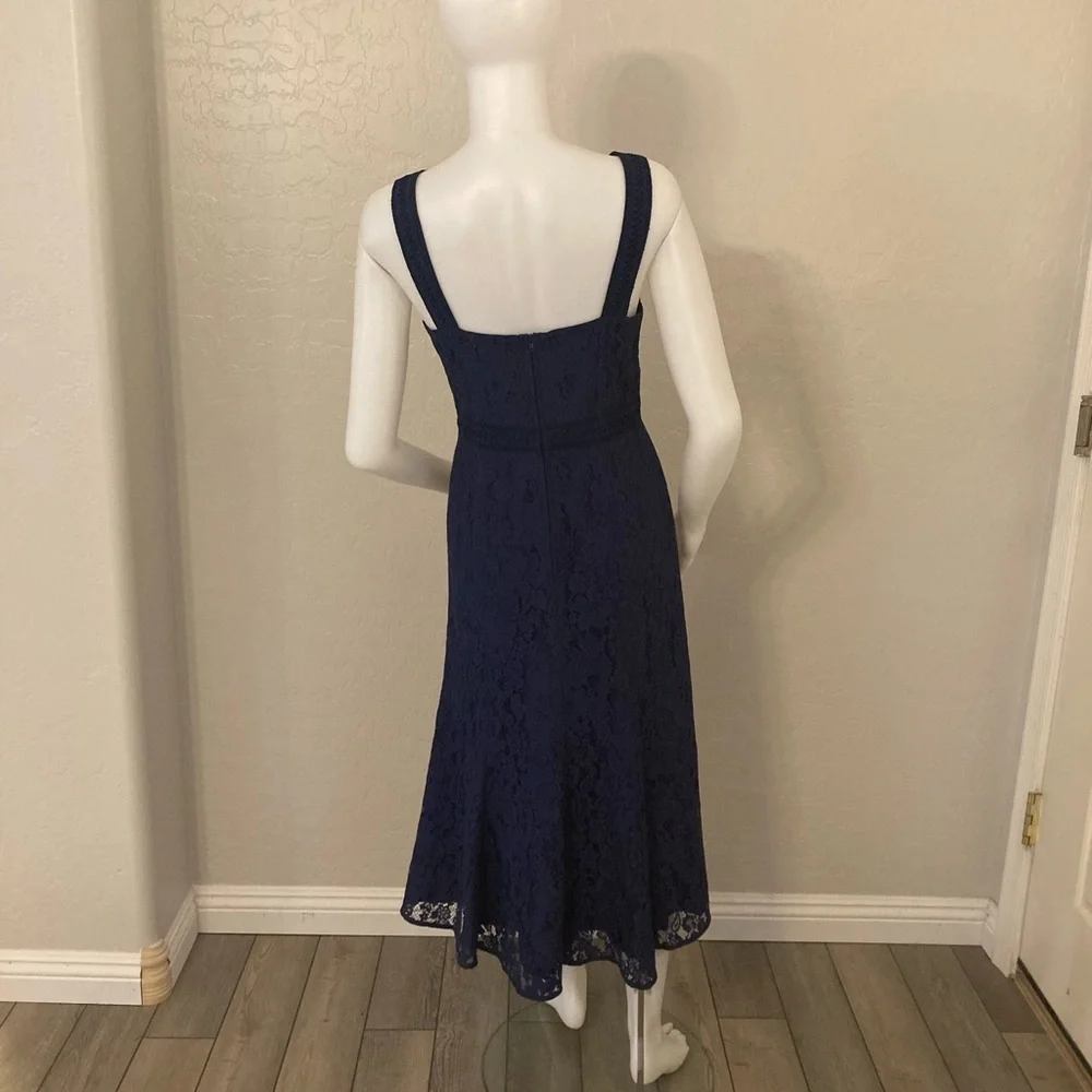 Revolve Keepsake The Label Navy Blue Holder Lace Midi Dress XS